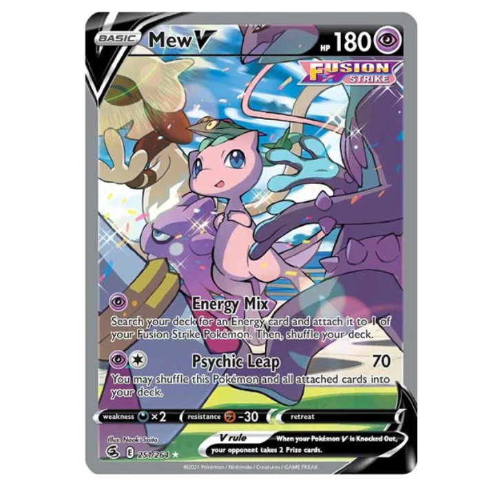 Pokemon TCG Mew V Fusion Strike 251/264