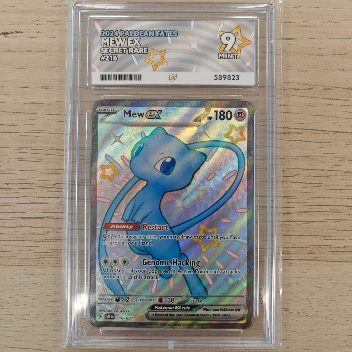 Pokemon TCG Mew ex Paldean Fates 216/091 (ACE 9)