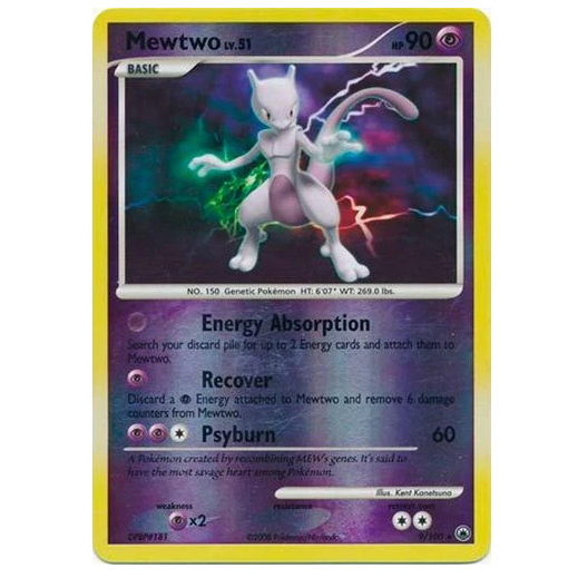 Pokemon TCG Mewtwo LV.51 *Reverse Holo* Majestic Dawn 9/100