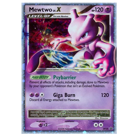 Pokemon TCG Mewtwo LV.X Promo DP28