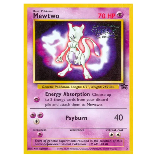 Pokemon TCG Mewtwo Pokemon The First Movie Promo 3