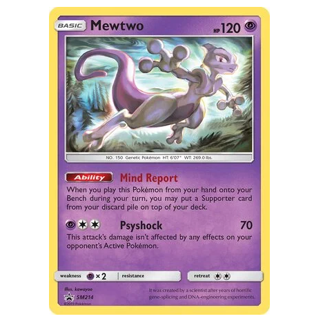 Pokemon TCG Mewtwo Promo SM214
