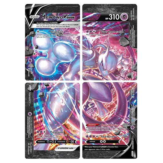 Pokemon TCG Mewtwo V-Union Promo SWSH159/160/161/162