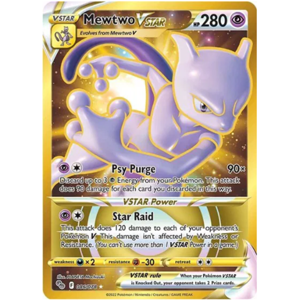 Pokemon TCG Mewtwo VSTAR Pokemon Go 086/078