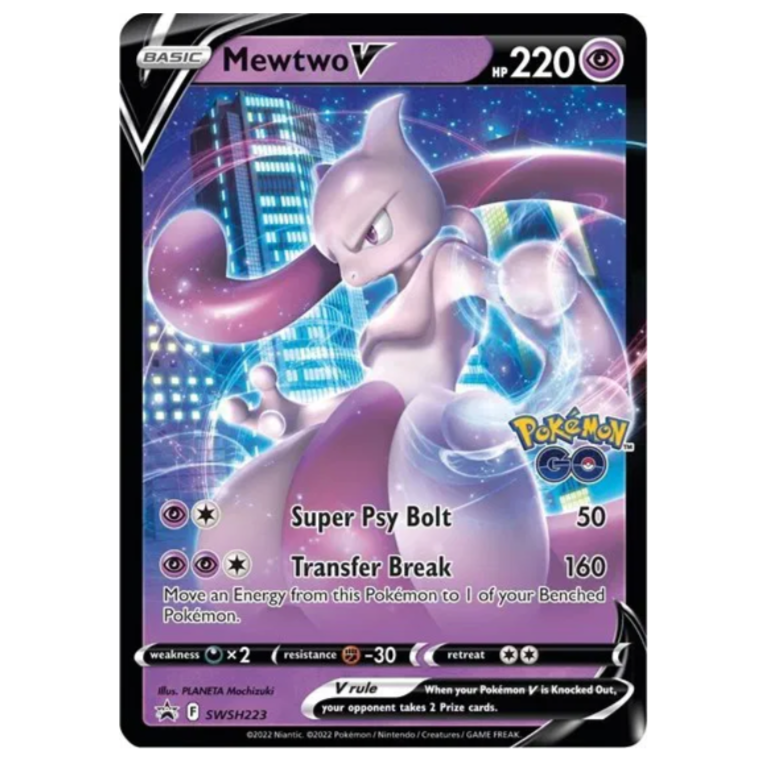 Pokemon TCG Mewtwo V Sword & Shield Promo SWSH223