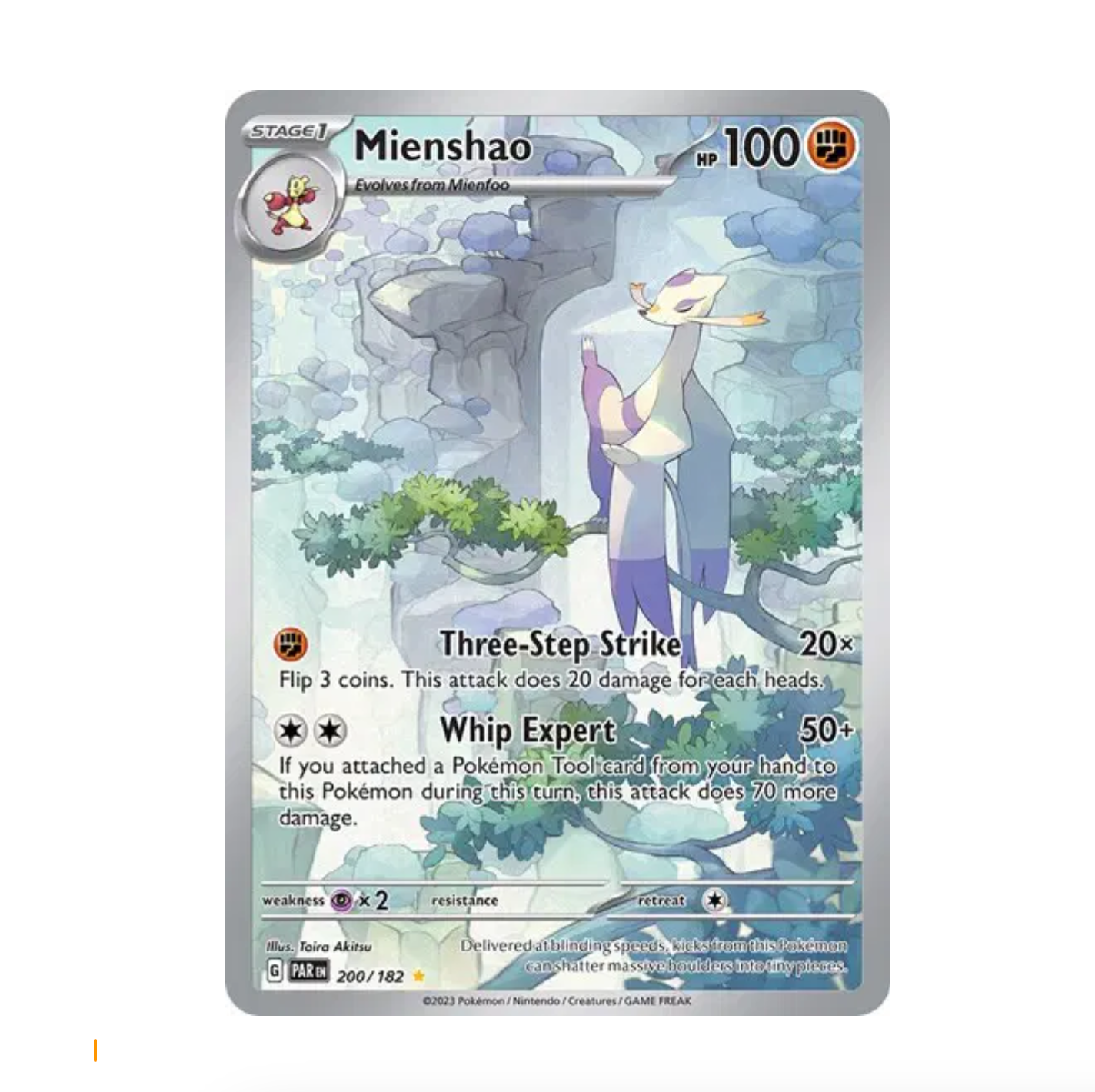 Pokemon TCG Mienshao Paradox Rift 200/182 