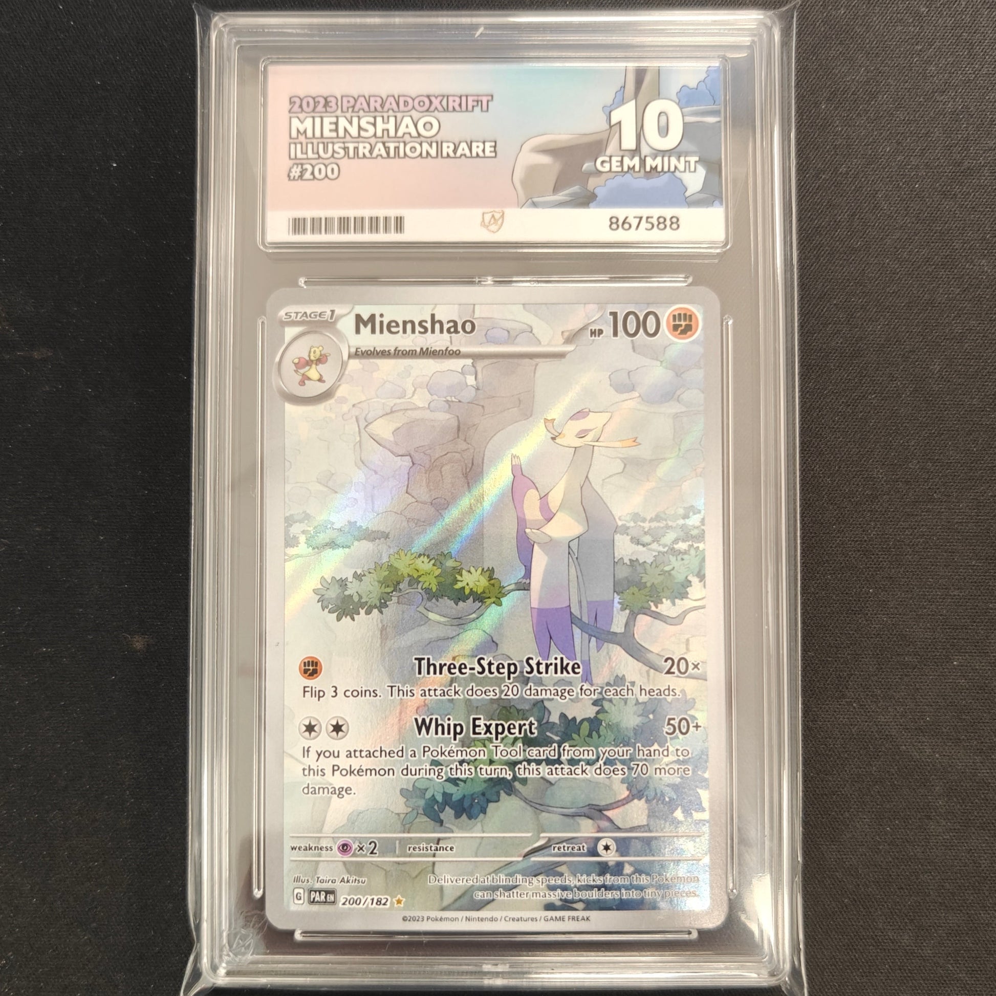 Pokemon TCG Mienshao Paradox Rift 200/182 (Ace 10)