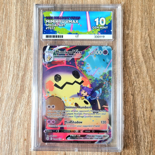Pokemon TCG Mimikyu VMAX Brilliant Stars TG17/TG30 (Ace 10)