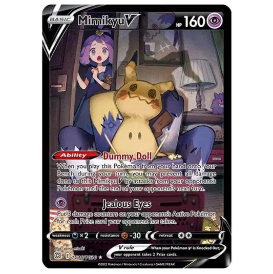 Pokemon TCG Mimikyu V Brilliant Stars TG16/TG30