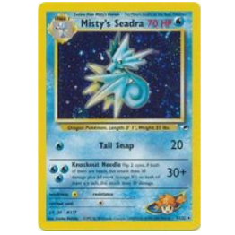 Pokemon TCG Misty's Seadra Gym Heroes 9/132