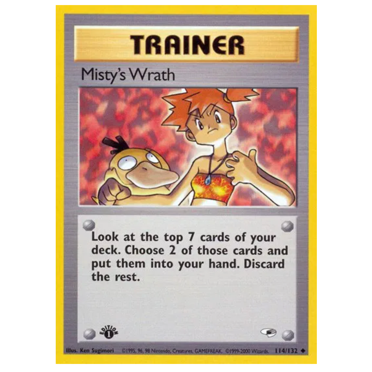 Pokemon TCG Misty's Wrath 1st Edition Gym Heroes 114/132