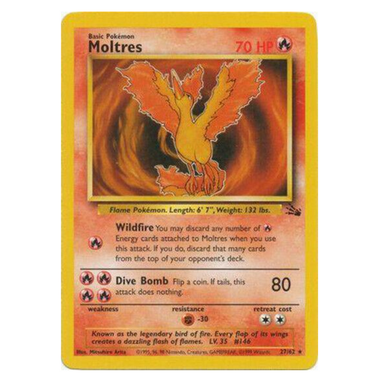 Pokemon TCG Moltres Fossil 27/62