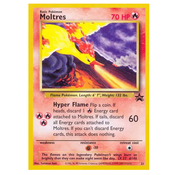 Pokemon TCG Moltres Promo 21