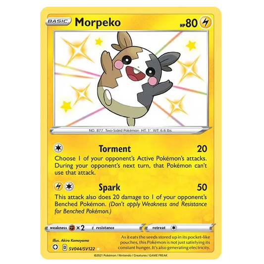 Pokemon TCG Morpeko *Baby Shiny* Shining Fates SV044/SV122