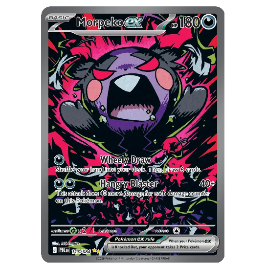 Pokemon TCG Morpeko ex Pitch Black 117/084