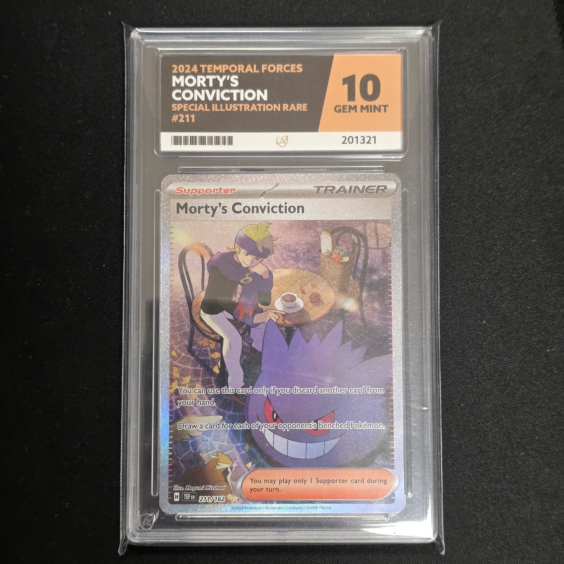 Pokemon TCG Morty's Conviction Temporal Forces 211/162 (ACE 10)