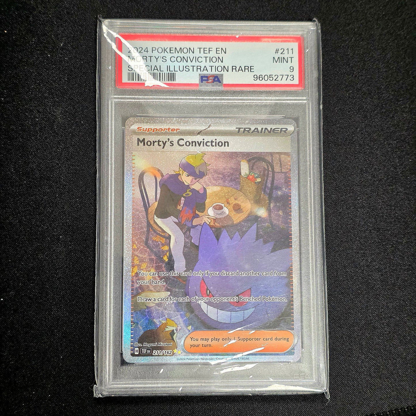 Pokemon TCG Morty's Conviction Temporal Forces 211/162 (PSA 9)