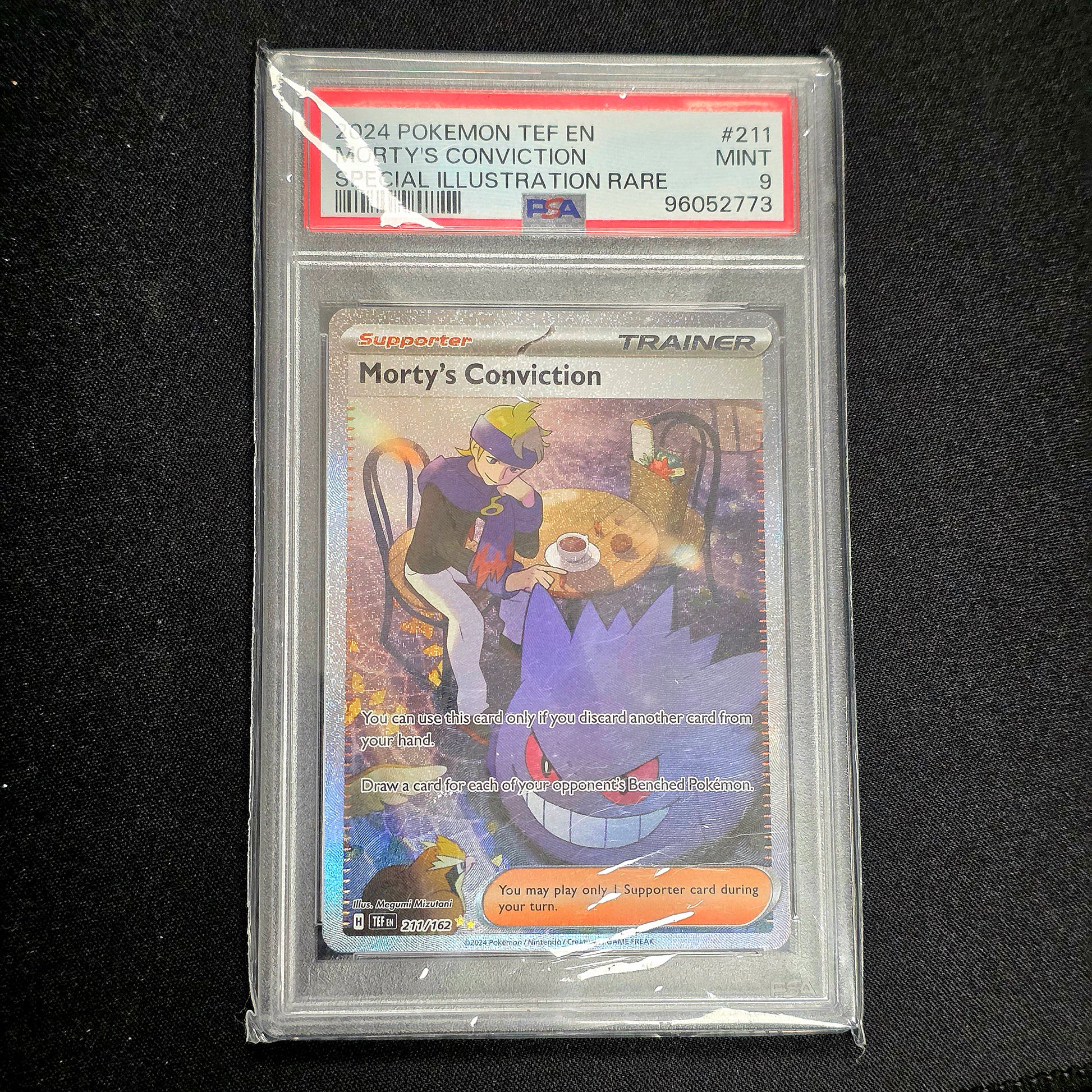 Pokemon TCG Morty's Conviction Temporal Forces 211/162 (PSA 9)