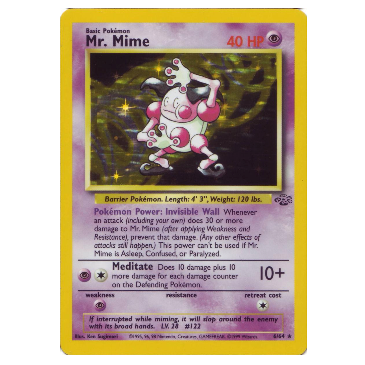 Pokemon TCG Mr. Mime Jungle 6/64