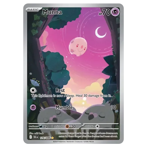 Pokemon TCG Munna Black Bolt 116/086 