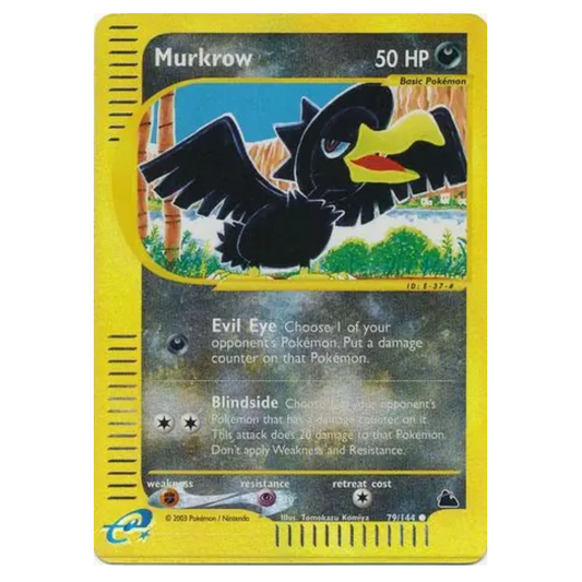 Pokemon TCG Murkrow *Reverse Holo* Skyridge 79/144