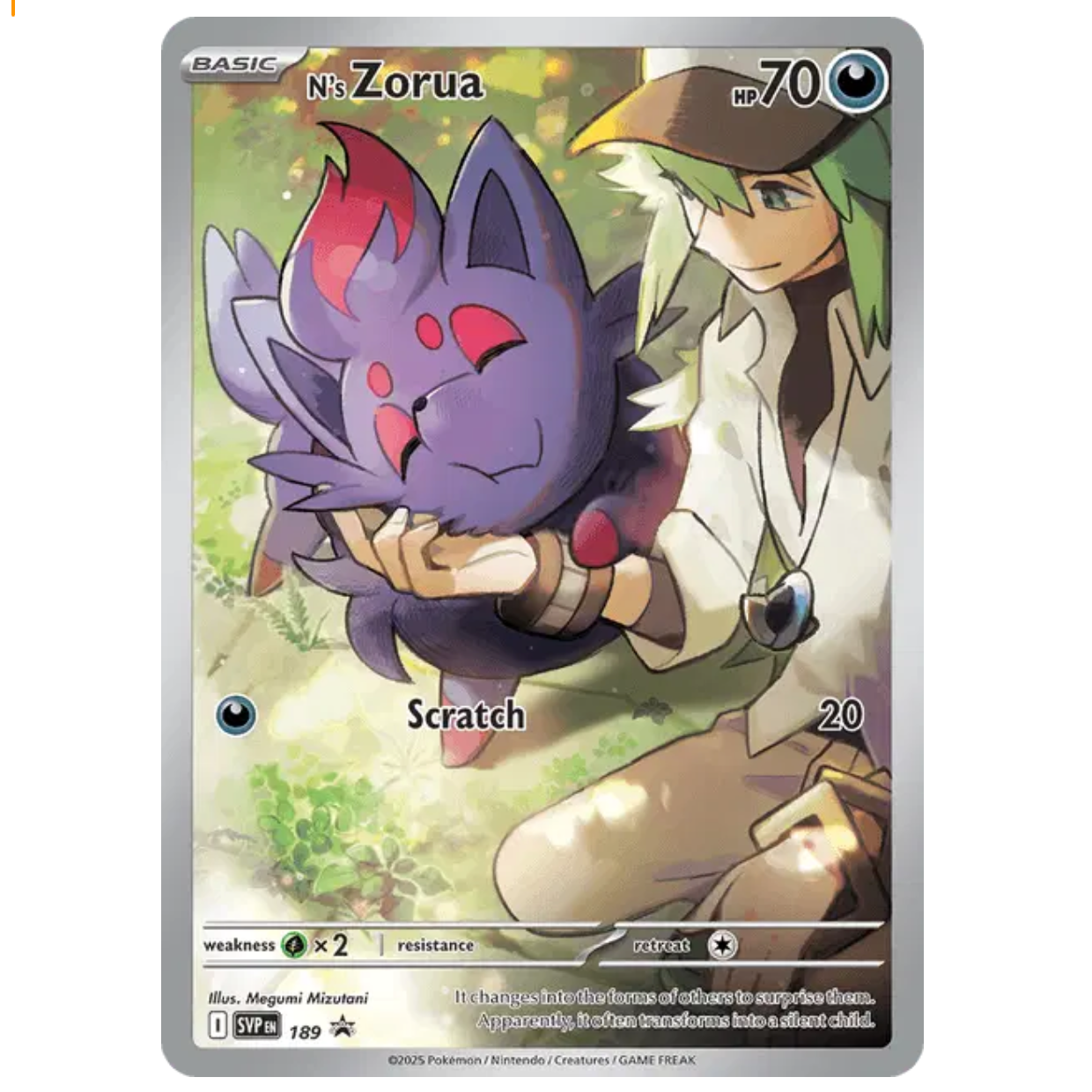 Pokemon TCG N's Zorua Journey Together 189 Promo *Sealed*