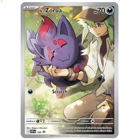 Pokemon TCG N's Zorua Journey Together 189 Promo *Sealed*