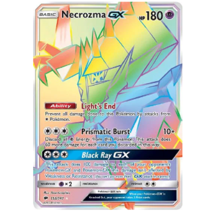 Pokemon TCG Necrozma GX Burning Shadows 153/147