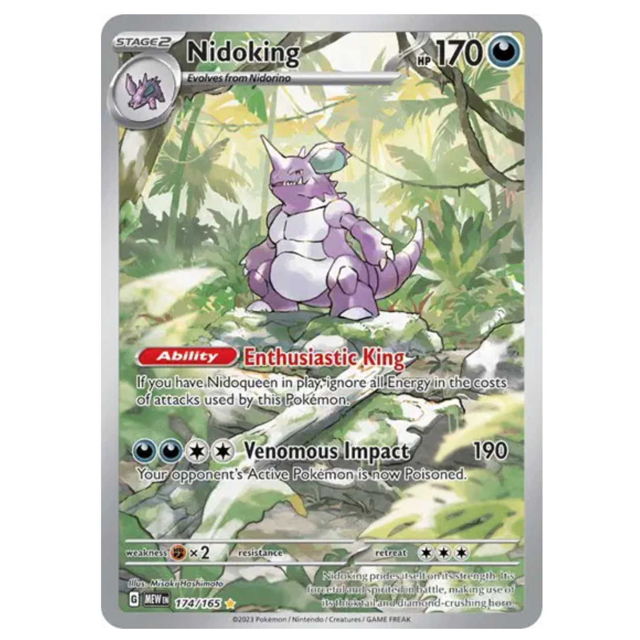 Pokemon TCG Nidoking 151 174/165 