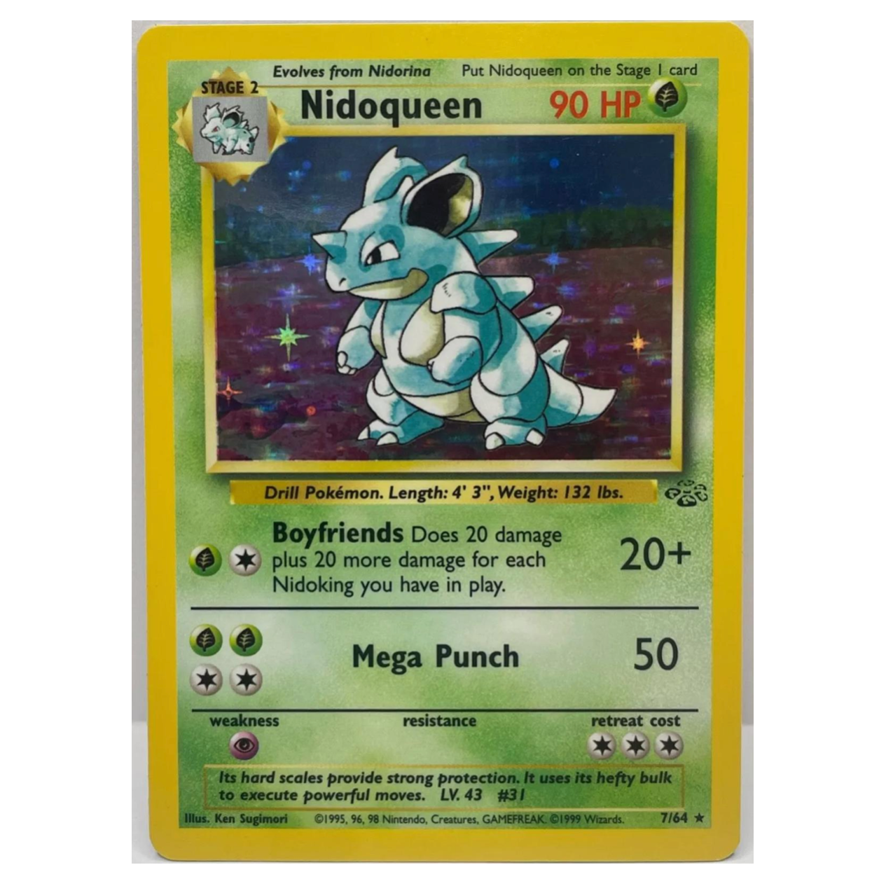 Pokemon TCG Nidoqueen *Holo* Jungle 7/64