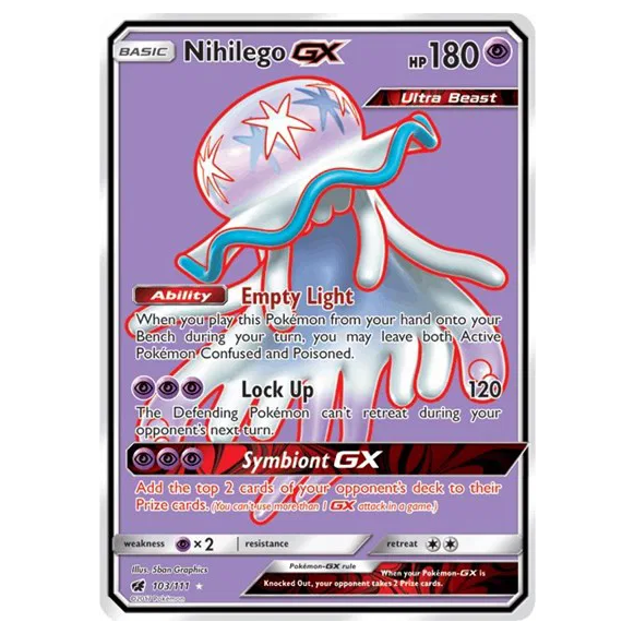 Pokemon TCG Nihilego GX Crimson Invasion 103/111