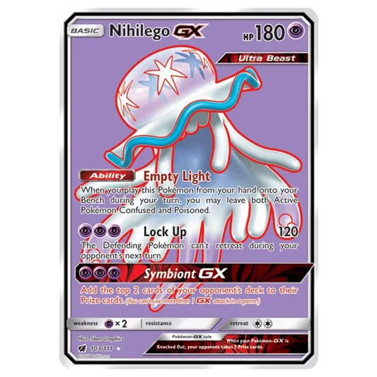 Pokemon TCG Nihilego GX Crimson Invasion 103/111