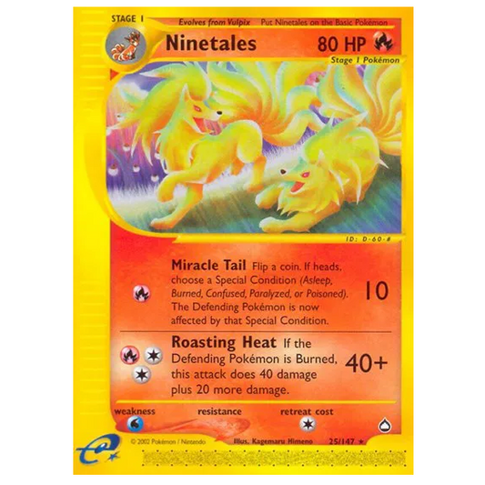 Pokemon TCG Ninetales Aquapolis 25/147