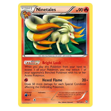 Pokemon TCG Ninetales *Holo* Dragons Exalted 19/124