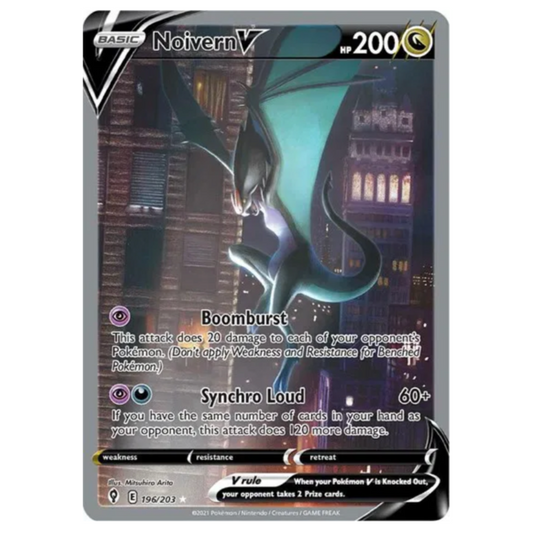 Pokemon TCG Noivern V Evolving Skies 196/203