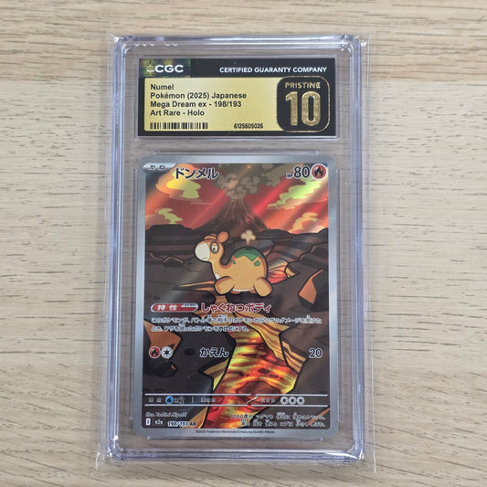 Pokemon TCG Numel Mega Dream 198/193 (Japanese) (CGC Pristine 10)