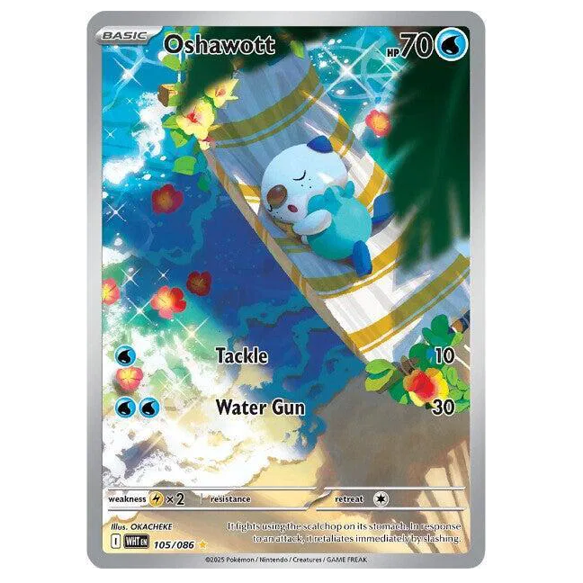 Pokemon TCG Oshawott White Flare 105/086