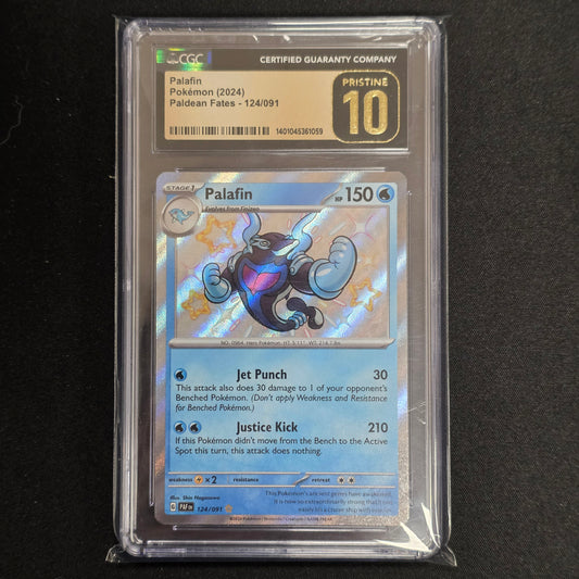 Pokemon TCG Palafin *Baby Shiny* Paldean Fates 124/091 (CGC Pristine 10)