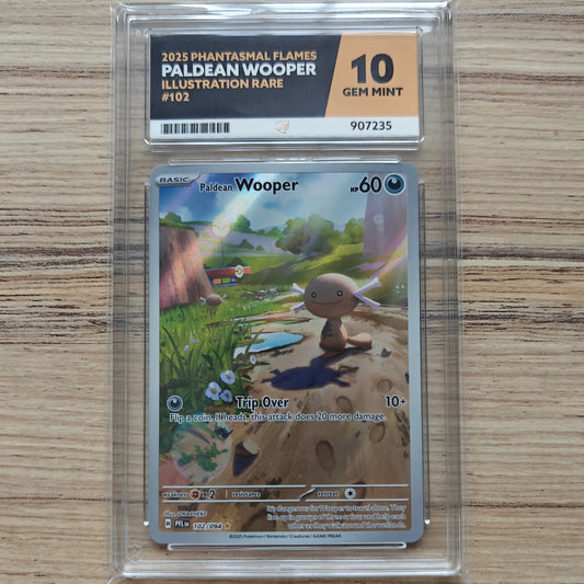 Pokemon TCG Paldean Wooper Phantasmal Flames 102/094 (ACE 10)