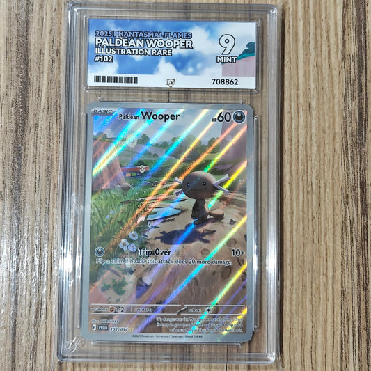 Pokemon TCG Paldean Wooper Phantasmal Flames 102/094 (ACE 9)