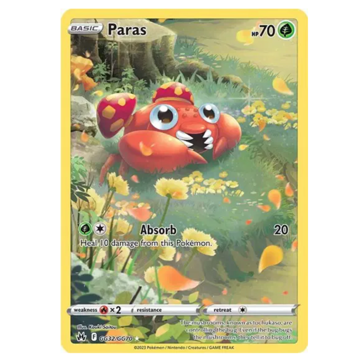 Pokemon TCG Paras Crown Zenith GG32/GG70