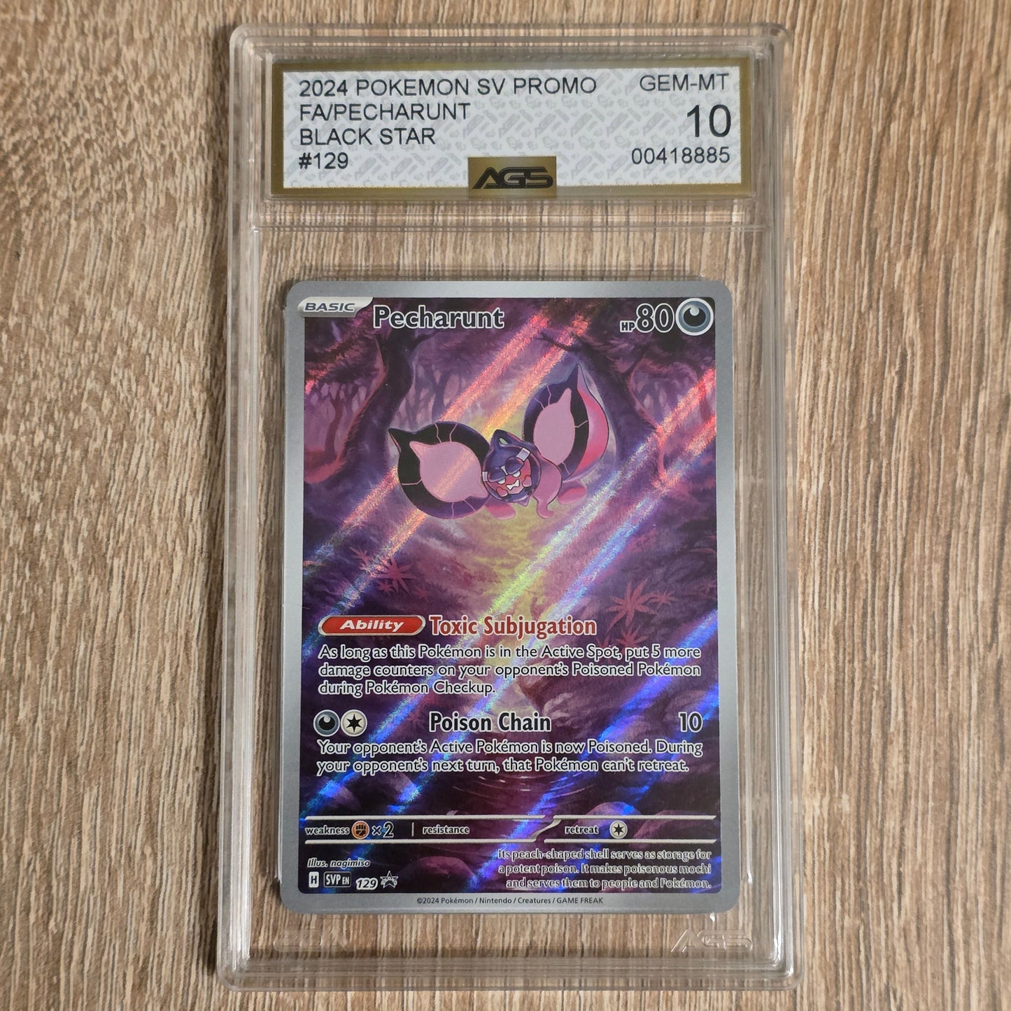 Pokemon TCG Pecharunt Promo 129 (AGS 10)