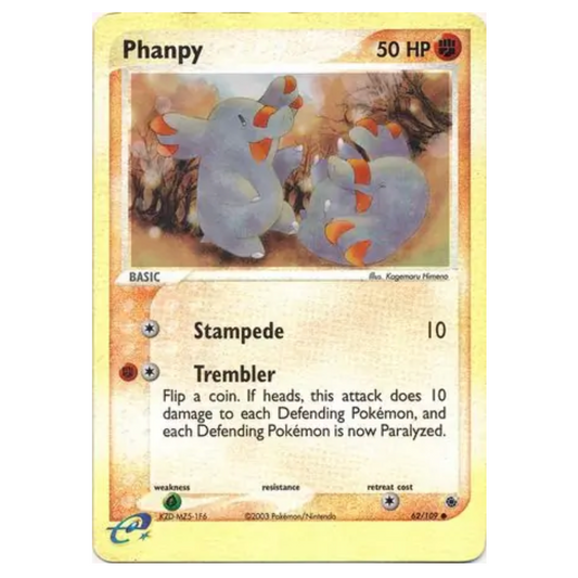 Pokemon TCG Phanpy *Reverse Holo* EX Ruby & Sapphire 62/109