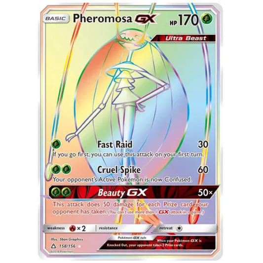 Pokemon TCG Pheromosa GX Ultra Prism 158/156
