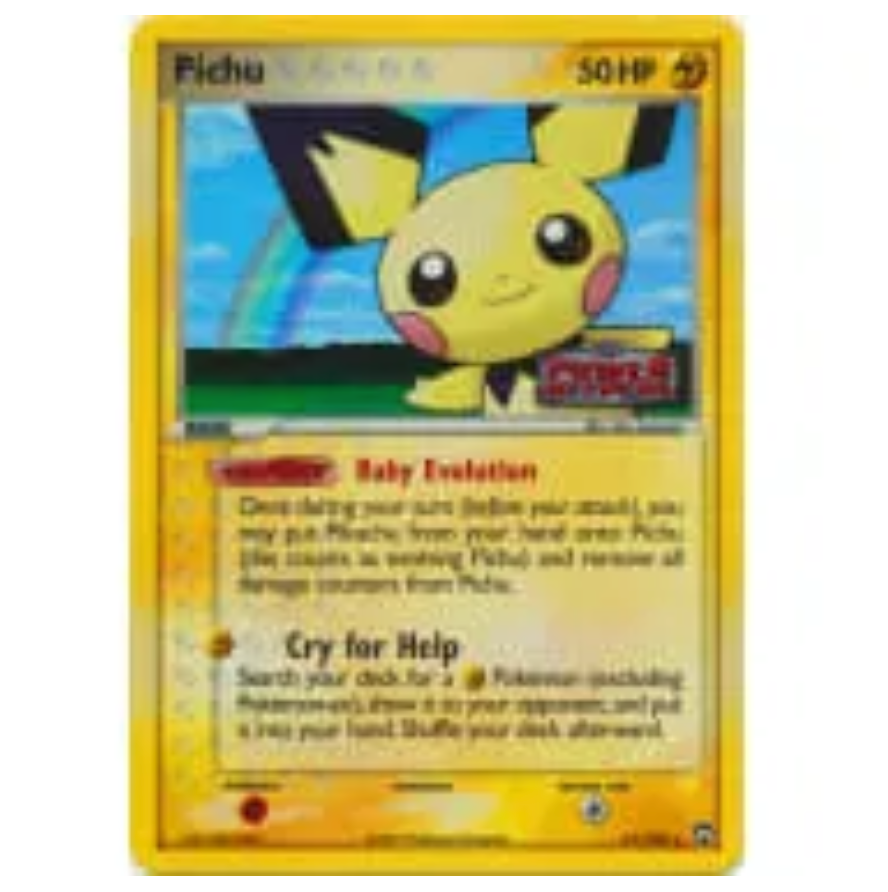 Pokemon TCG Pichu *Holo Stmaped* EX Power Keepers 21/108