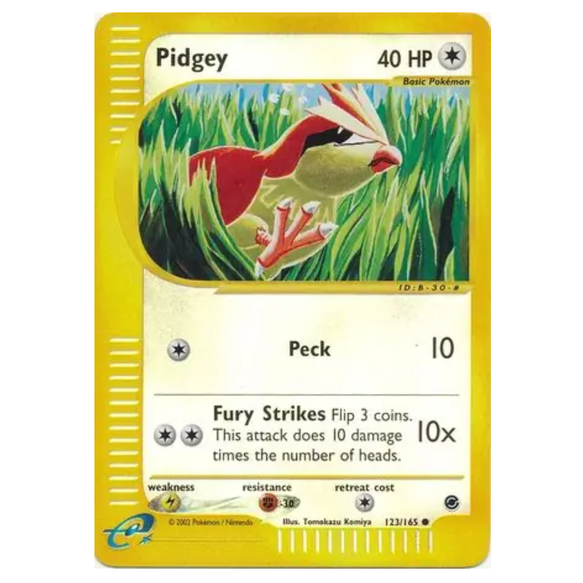 Pokemon TCG Pidgey *Reverse Holo* Expedition 123/165
