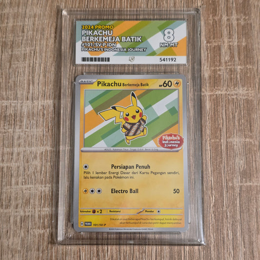 Pokemon TCG Pikachu Berkemeja Batik Promo 101/SV-P (Ace 8)