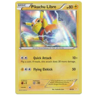 Pokemon TCG Pikachu Libre XY Trainer Kit: Pikachu Libre 30/30