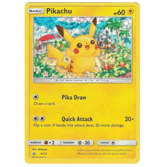 Pokemon TCG Pikachu McDonalds 2018 4/12