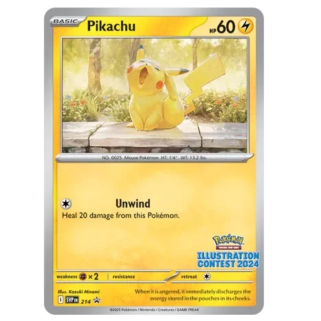 Pokemon TCG Pikachu Promo 214